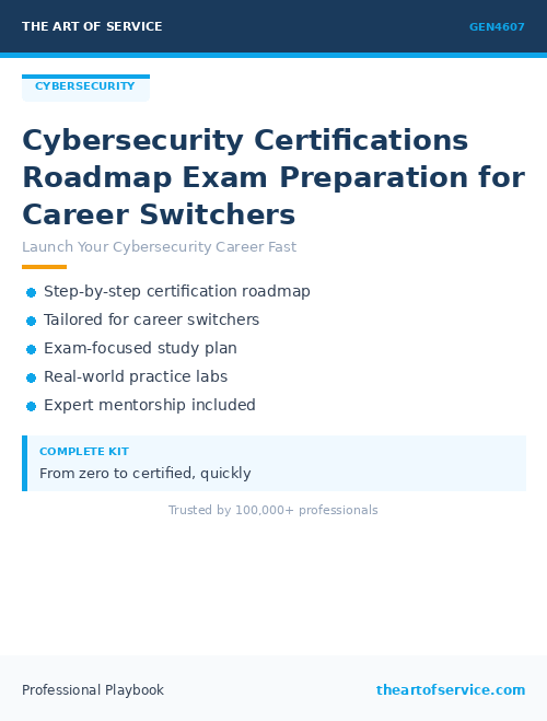GEN4607 Cybersecurity Certifications Roadmap Exam Preparation for Career Switchers