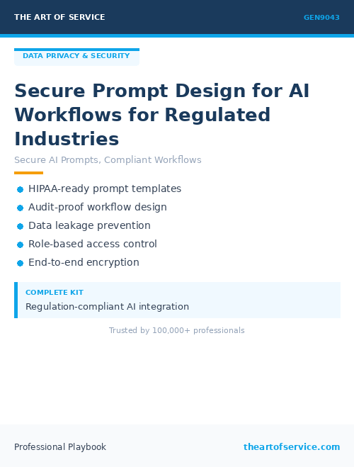 GEN9043 Secure Prompt Design for AI Workflows for Regulated Industries