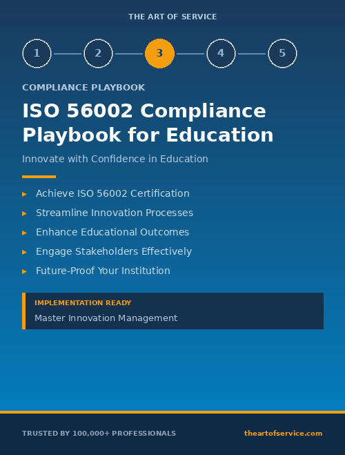 ISO 56002 Compliance Playbook for Education