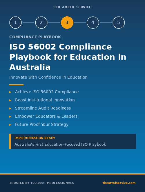 ISO 56002 Compliance Playbook for Education in Australia