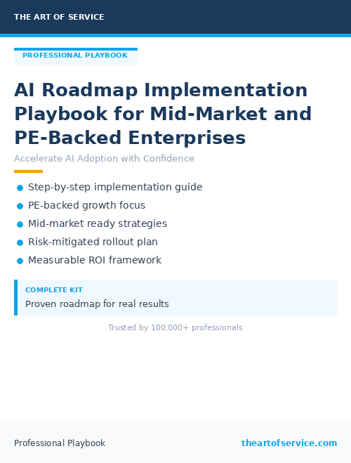 AI Roadmap Implementation Playbook for Mid-Market and PE-Backed Enterprises