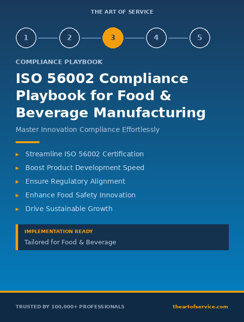 ISO 56002 Compliance Playbook for Food & Beverage Manufacturing