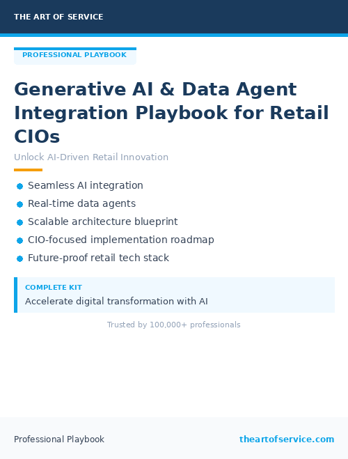 Generative AI & Data Agent Integration Playbook for Retail CIOs