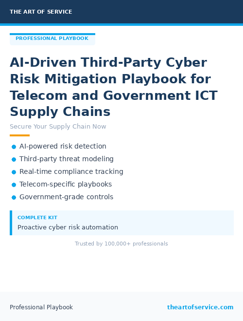 AI-Driven Third-Party Cyber Risk Mitigation Playbook for Telecom and Government ICT Supply Chains