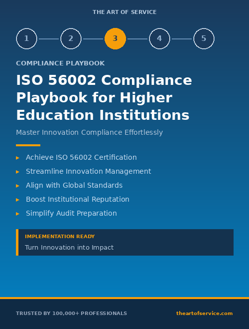 ISO 56002 Compliance Playbook for Higher Education Institutions
