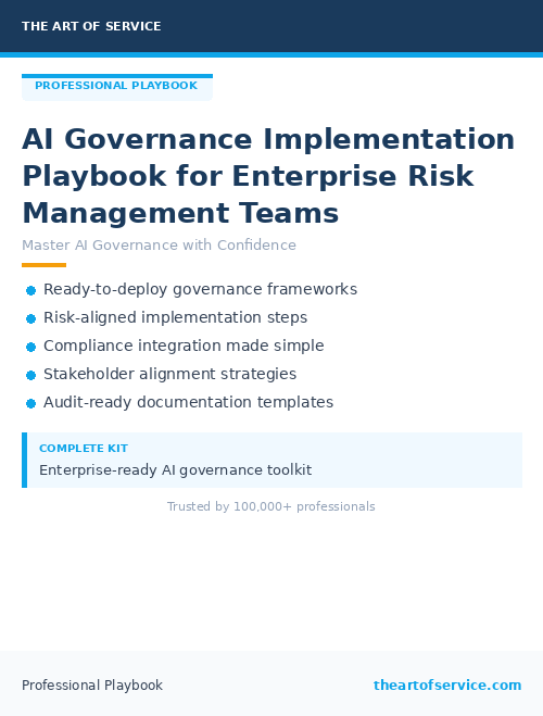 AI Governance Implementation Playbook for Enterprise Risk Management Teams