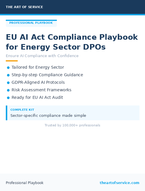 EU AI Act Compliance Playbook for Energy Sector DPOs