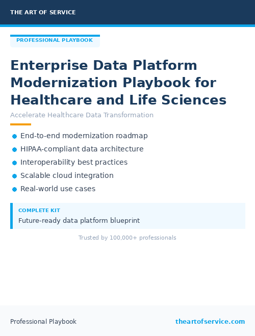 Enterprise Data Platform Modernization Playbook for Healthcare and Life Sciences