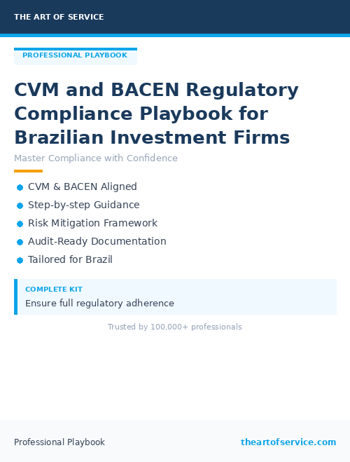 CVM and BACEN Regulatory Compliance Playbook for Brazilian Investment Firms