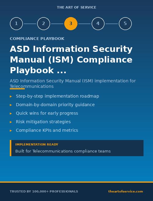 ASD Information Security Manual (ISM) Compliance Playbook for Telecommunications