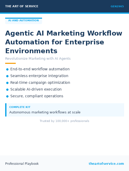 GEN2965 Agentic AI Marketing Workflow Automation for Enterprise Environments