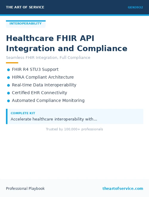 GEN3932 Healthcare FHIR API Integration and Compliance