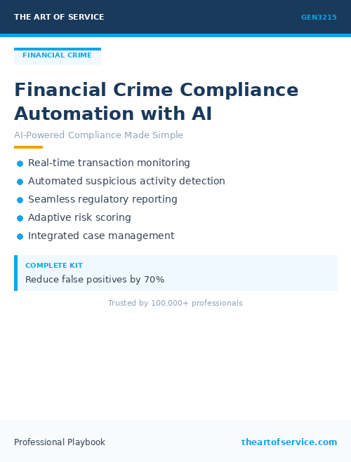 GEN3215 Financial Crime Compliance Automation with AI