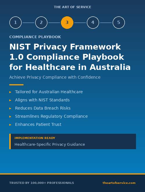 NIST Privacy Framework 1.0 Compliance Playbook for Healthcare in Australia