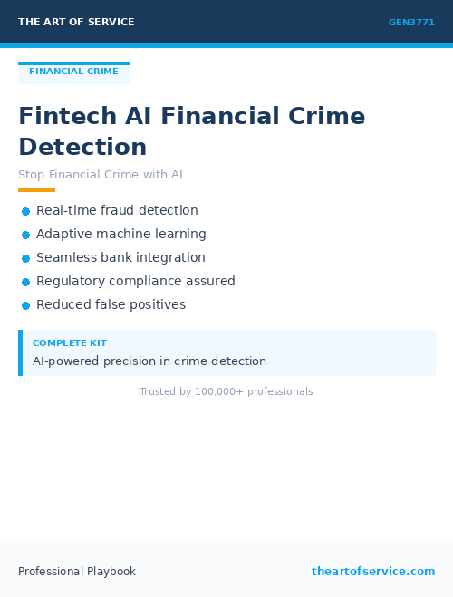 GEN3771 Fintech AI Financial Crime Detection
