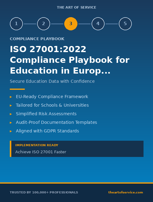 ISO 27001:2022 Compliance Playbook for Education in European Union