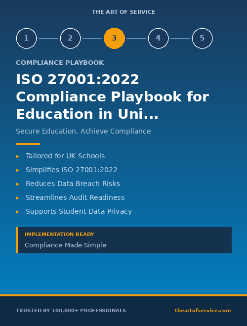 ISO 27001:2022 Compliance Playbook for Education in United Kingdom