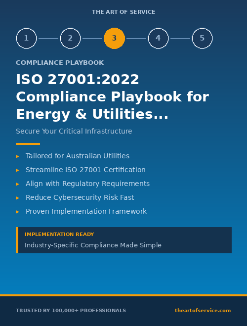 ISO 27001:2022 Compliance Playbook for Energy & Utilities in Australia