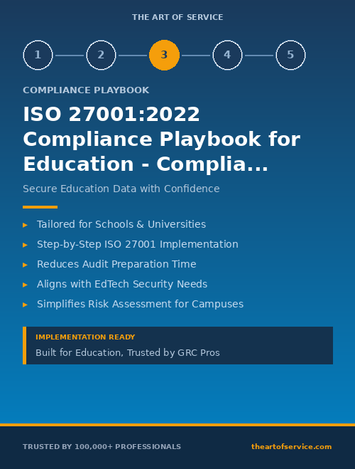 ISO 27001:2022 Compliance Playbook for Education - Compliance Officers & GRC Managers Edition