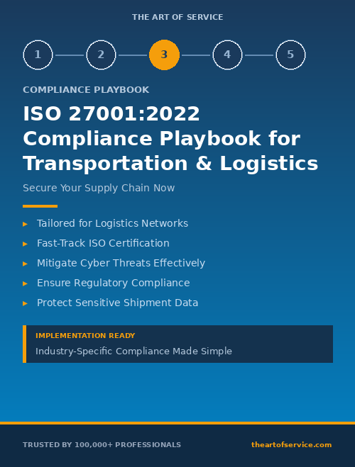 ISO 27001:2022 Compliance Playbook for Transportation & Logistics