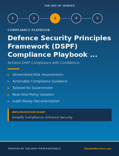 Defence Security Principles Framework (DSPF) Compliance Playbook for Government & Public Sector