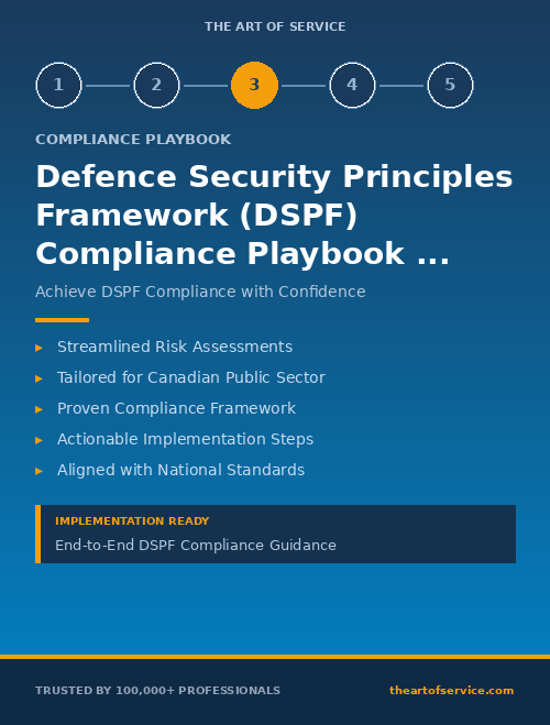 Defence Security Principles Framework (DSPF) Compliance Playbook for Government & Public Sector in Canada