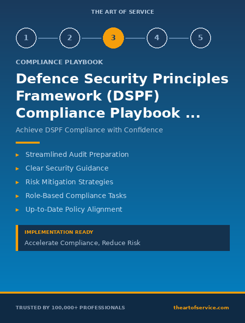 Defence Security Principles Framework (DSPF) Compliance Playbook for Government & Public Sector - Audit Preparation