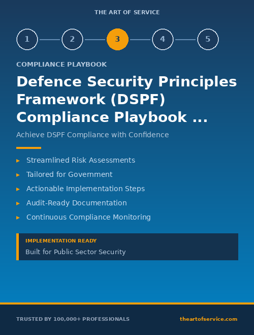 Defence Security Principles Framework (DSPF) Compliance Playbook for State & Local Government