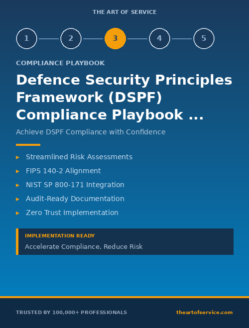 Defence Security Principles Framework (DSPF) Compliance Playbook for Government & Public Sector in United States