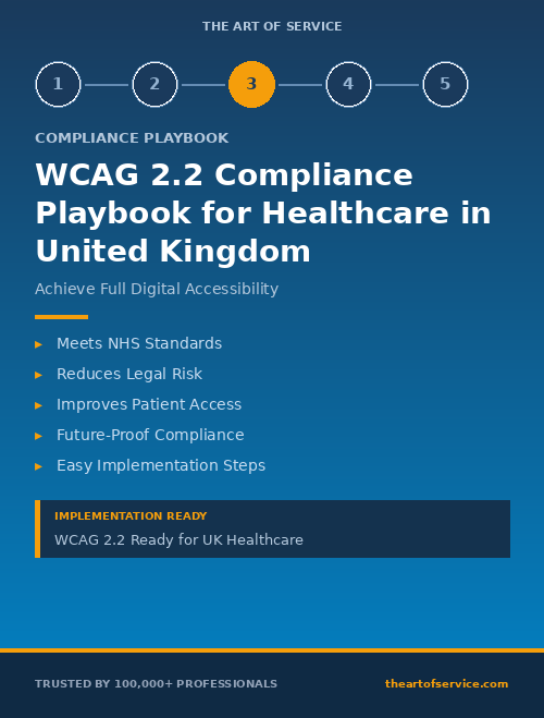 WCAG 2.2 Compliance Playbook for Healthcare in United Kingdom