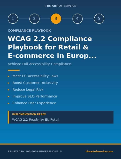WCAG 2.2 Compliance Playbook for Retail & E-commerce in European Union