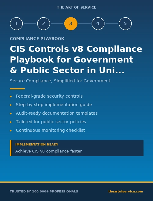 CIS Controls v8 Compliance Playbook for Government & Public Sector in United States