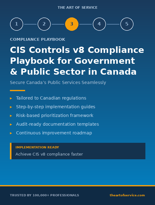 CIS Controls v8 Compliance Playbook for Government & Public Sector in Canada