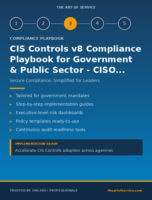 CIS Controls v8 Compliance Playbook for Government & Public Sector - CISOs & Security Leaders Edition