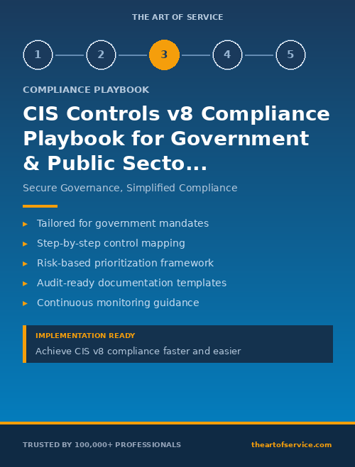 CIS Controls v8 Compliance Playbook for Government & Public Sector - Compliance Officers & GRC Managers Edition