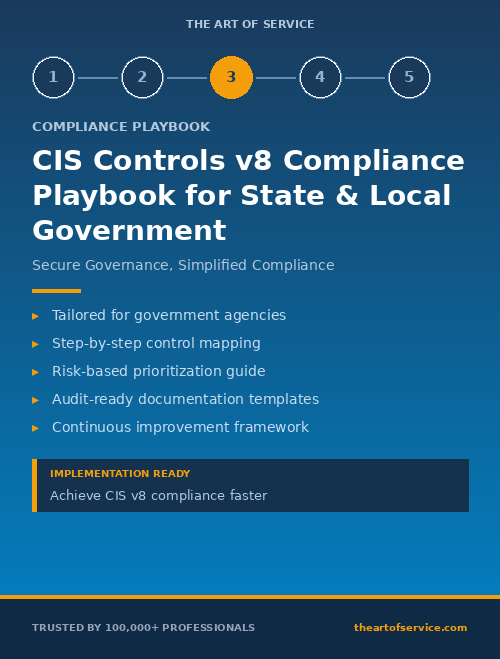 CIS Controls v8 Compliance Playbook for State & Local Government