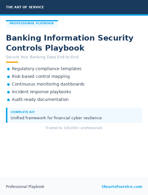 Banking Information Security Controls Playbook