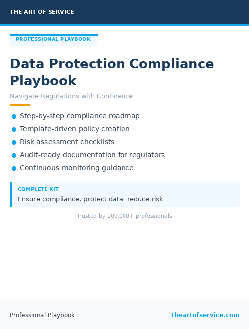 Data Protection Compliance Playbook