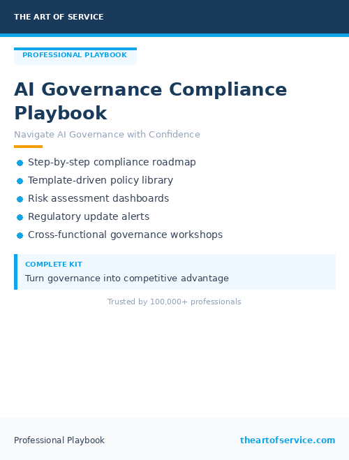 AI Governance Compliance Playbook