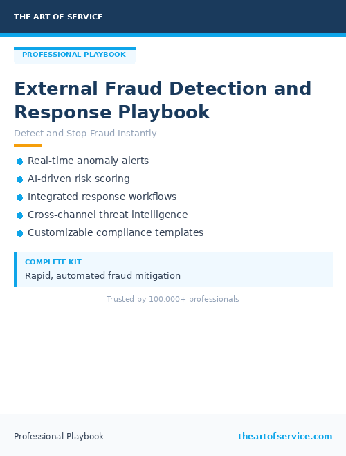 External Fraud Detection and Response Playbook
