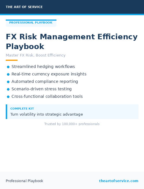 FX Risk Management Efficiency Playbook