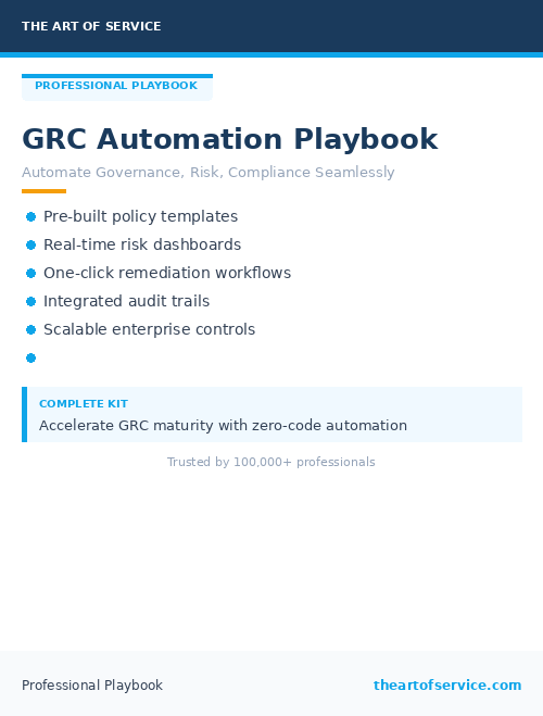 GRC Automation Playbook