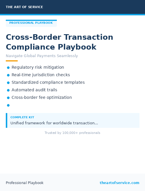 Cross-Border Transaction Compliance Playbook