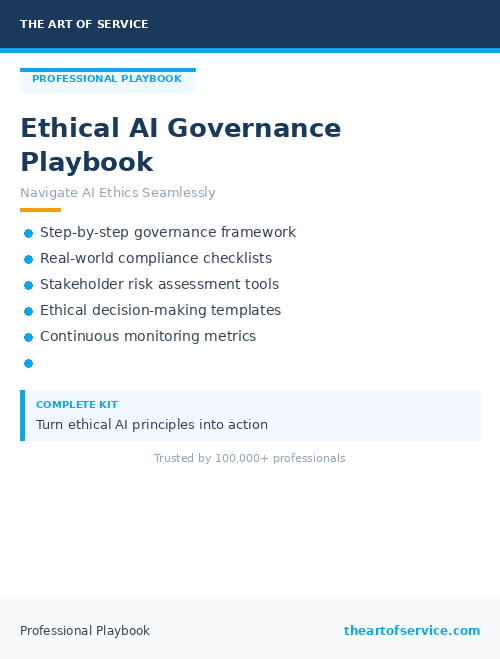 Ethical AI Governance Playbook