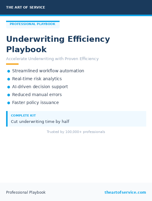 Underwriting Efficiency Playbook