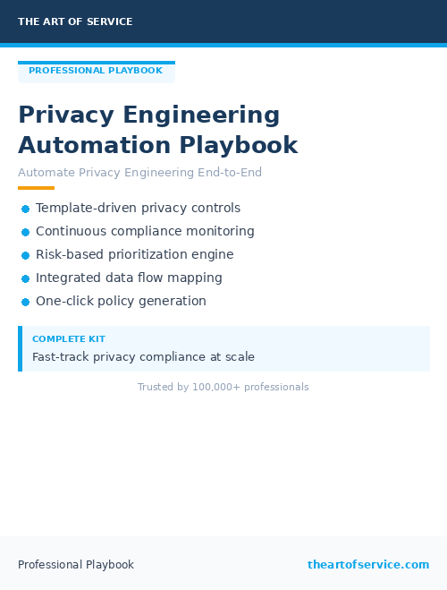 Privacy Engineering Automation Playbook