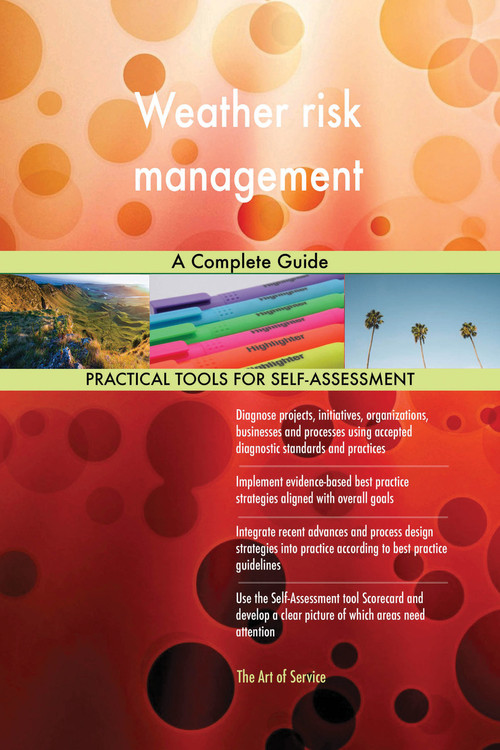 9780655317197 Weather risk management A Complete Guide by Blokdyk, Gerardus