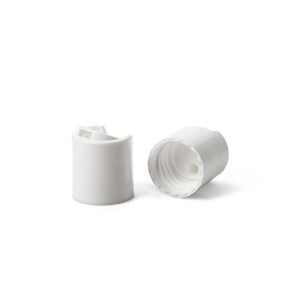 20-410 White Polypropylene Smooth Disc Top 2DS02011CCL