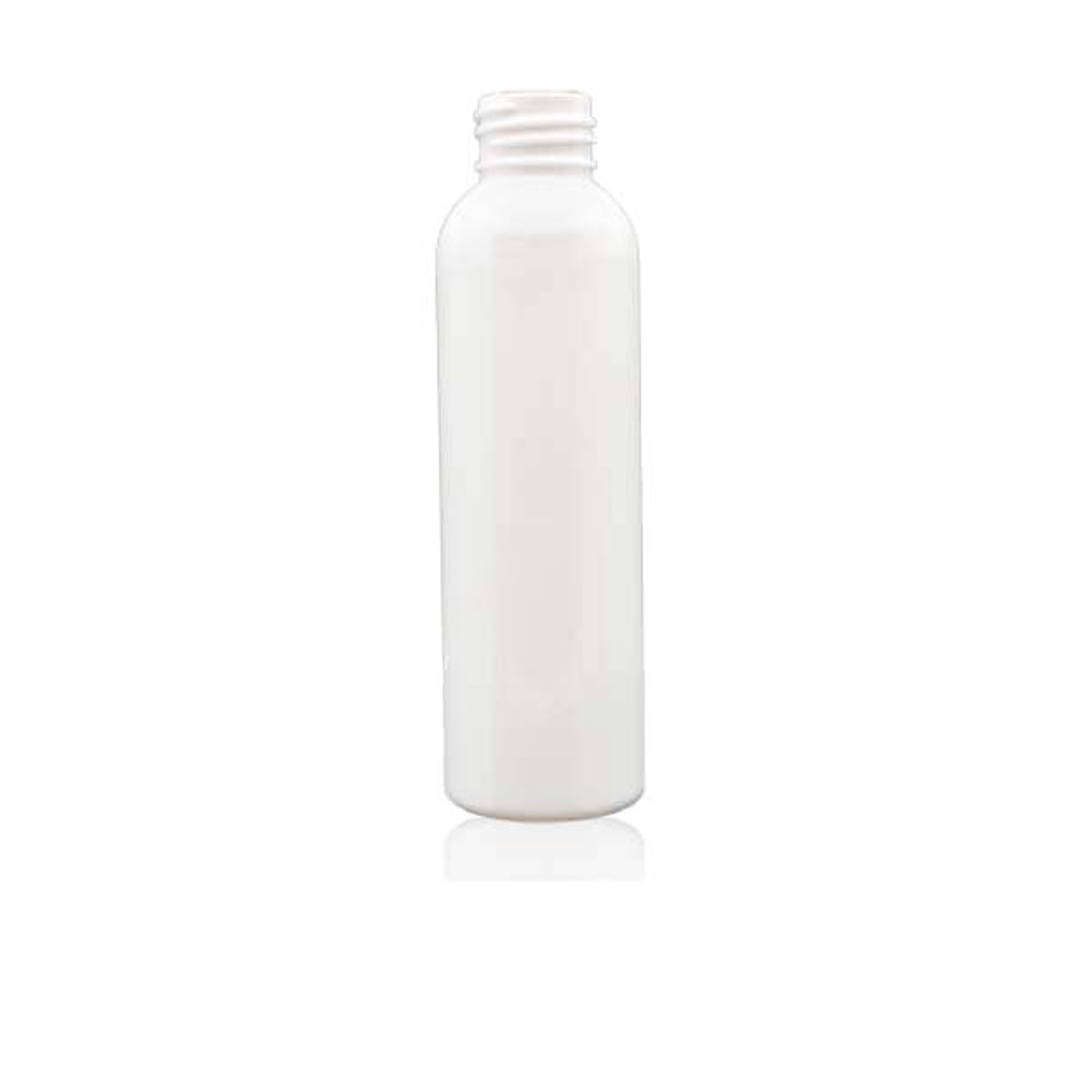 4 oz PET White Plastic Bullet Bottle - 24/410 Finish 4BUL046MC