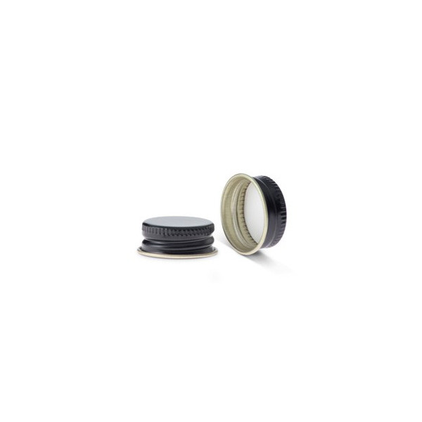 18/400 Black Metal PV Lined Cap 3CPVB0181PW